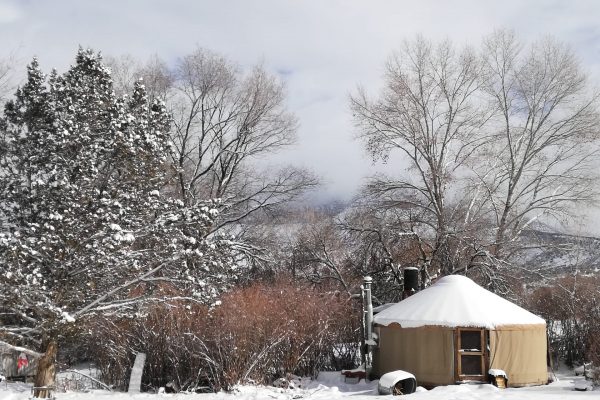 Yurt in Snow Feb 19